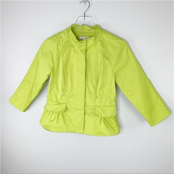 Kenneth Cole Green Cropped Jacket - Picture 1 of 14